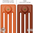 CI-RC-ORANGE-001 - Richmond 4 Column Victorian Cast Iron Radiator H660mm x W1826mm CI-RC-ORANGE-001 - Richmond 4 Column Victorian Cast Iron Radiator H660mm x W1826mm